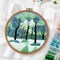 8inch Embroidery Hoop Frame Imitated Wood Embroidery Circle Round Display Frame Ring Cross Stitch Hoops Embroidery Hoops Set for Art Craft Sewing and Hanging, Rug Punch Set